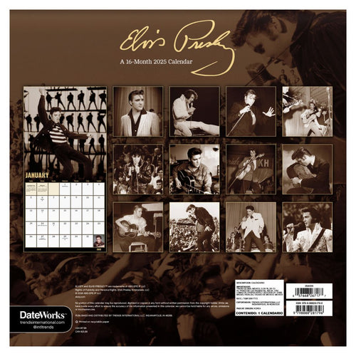 2025 Elvis Presley Mini Calendar