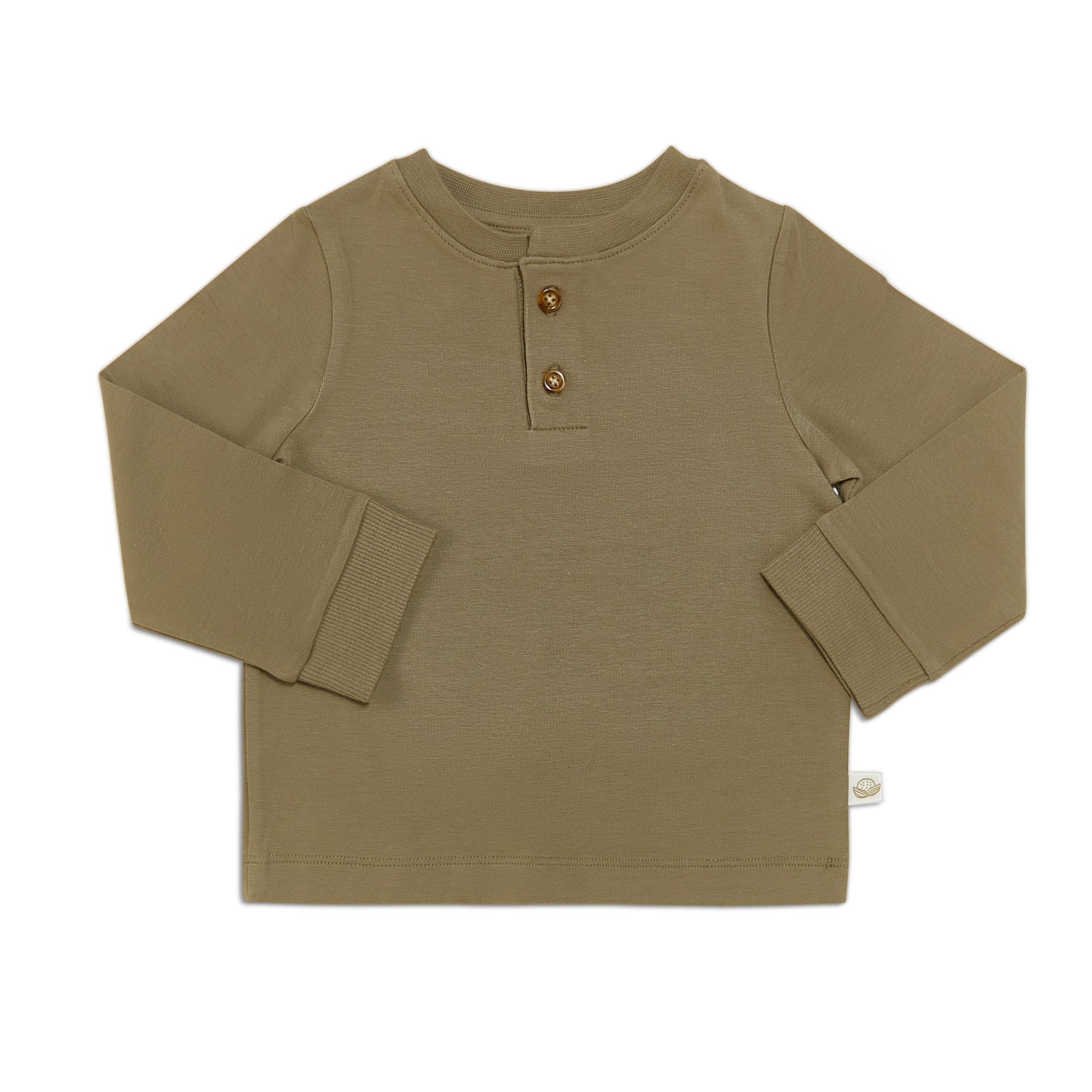 RETIRED - Organic Long Sleeve Bunny Pant Set - Bayleaf