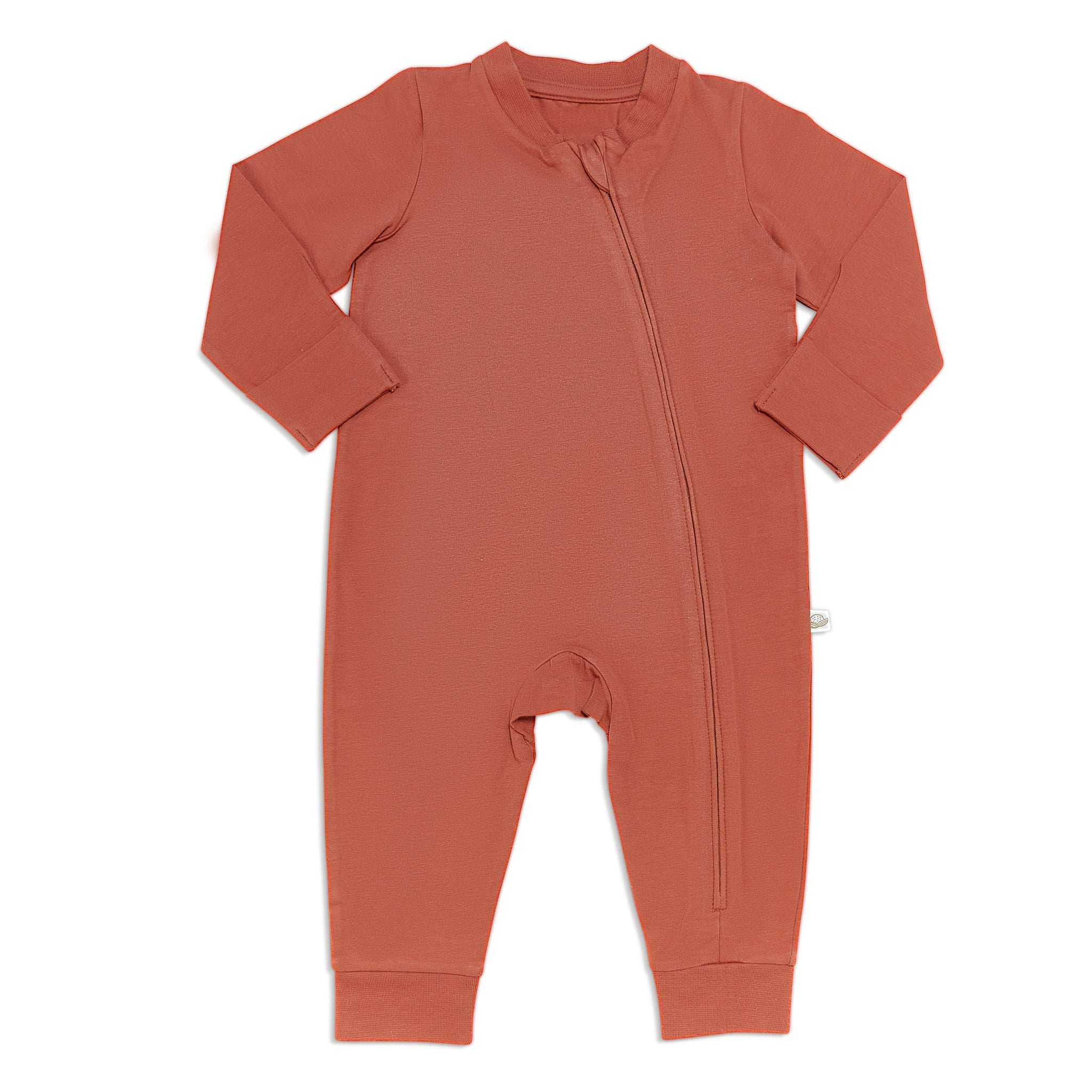 RETIRED - Organic Long Sleeve  Zippered Bunsie - Paprika
