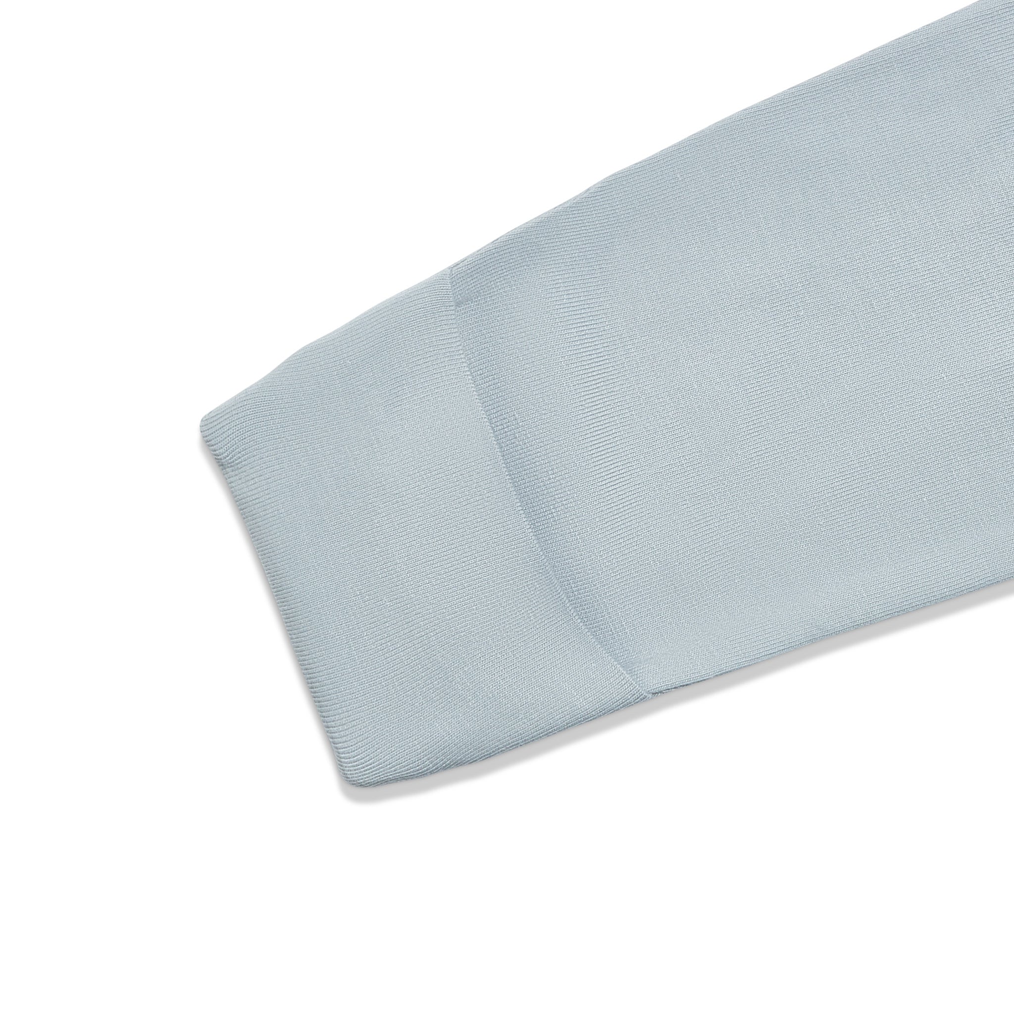 RETIRED - Organic Long Sleeve Zippered Bunsie - Pearl Blue