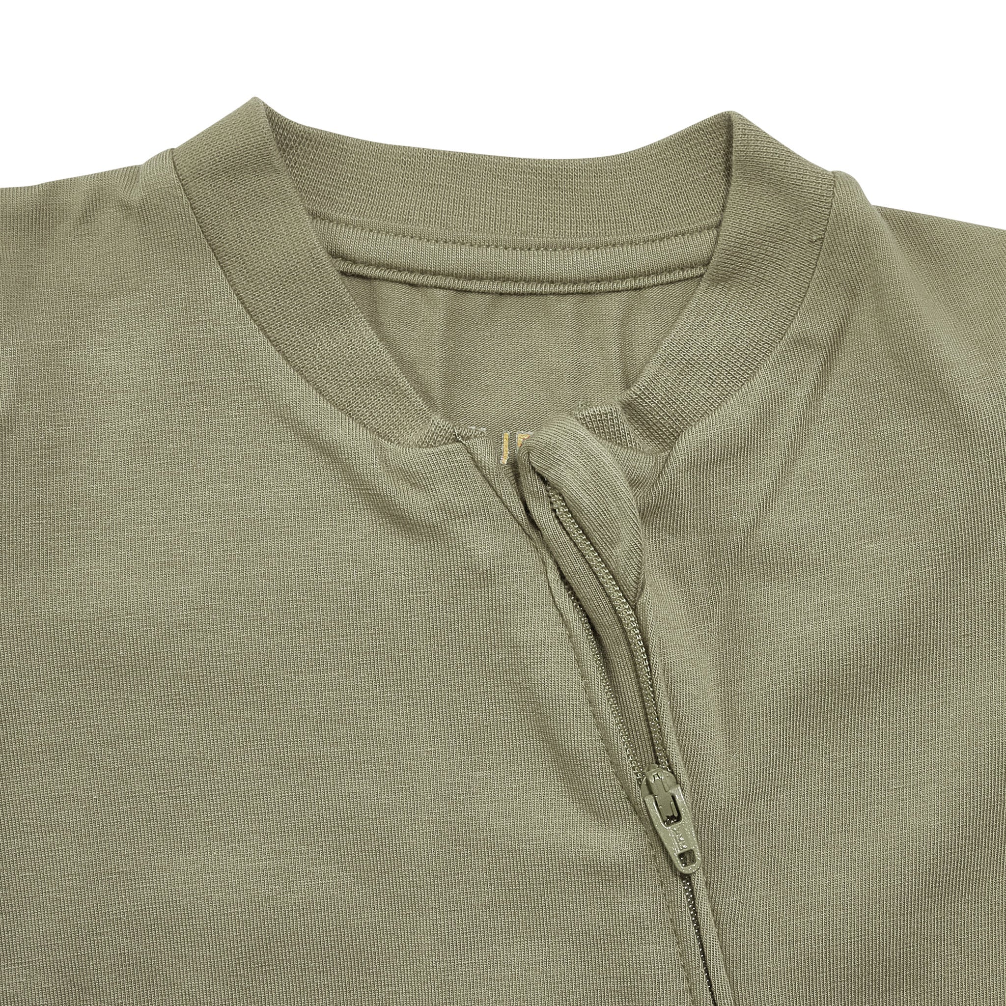 RETIRED - Organic Long Sleeve Zippered Bunsie - Bayleaf