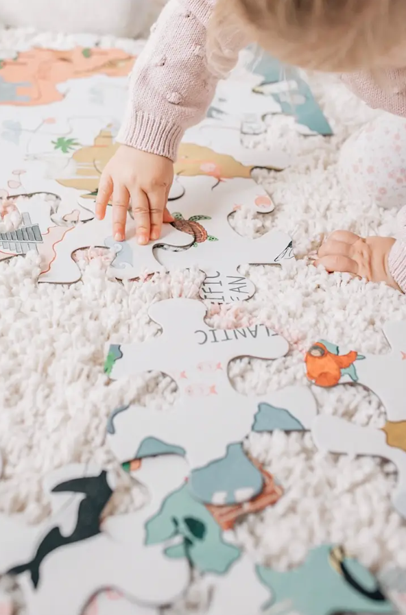 Sale Mindful and Co Kids World Map Floor Puzzle