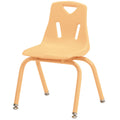 Camel 14 Stacking Chair with Powder-Coated Legs